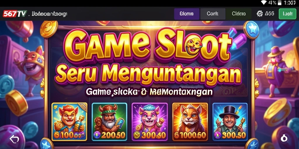 Tampilan gameplay menarik di 567TV dengan slot bertema beragam.