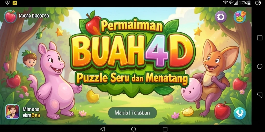 Tampilan gameplay seru dalam BUAH4D dengan berbagai tantangan puzzle.