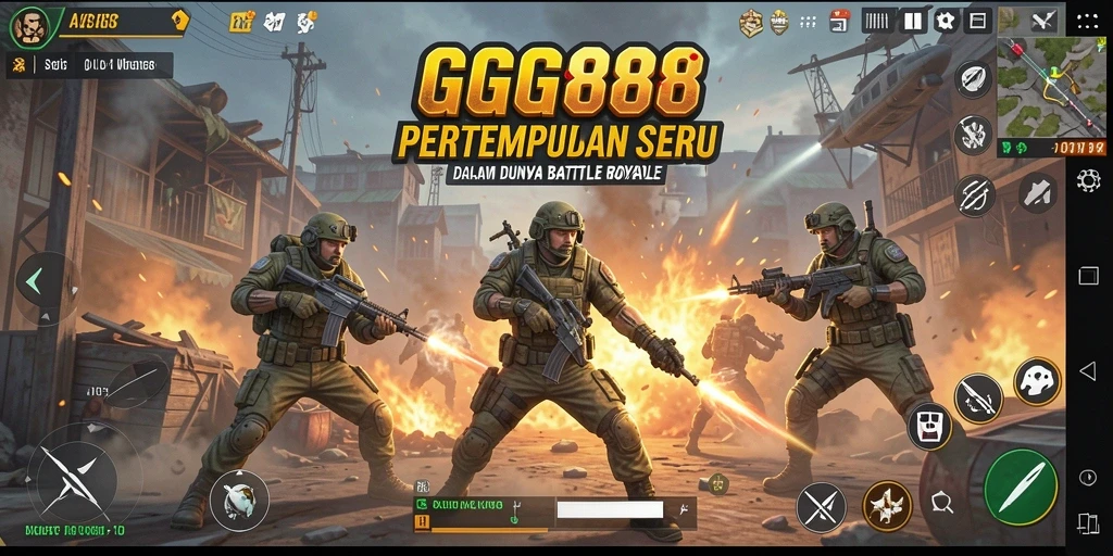 Tampilan gameplay seru di GGG888 dengan pertempuran intens.