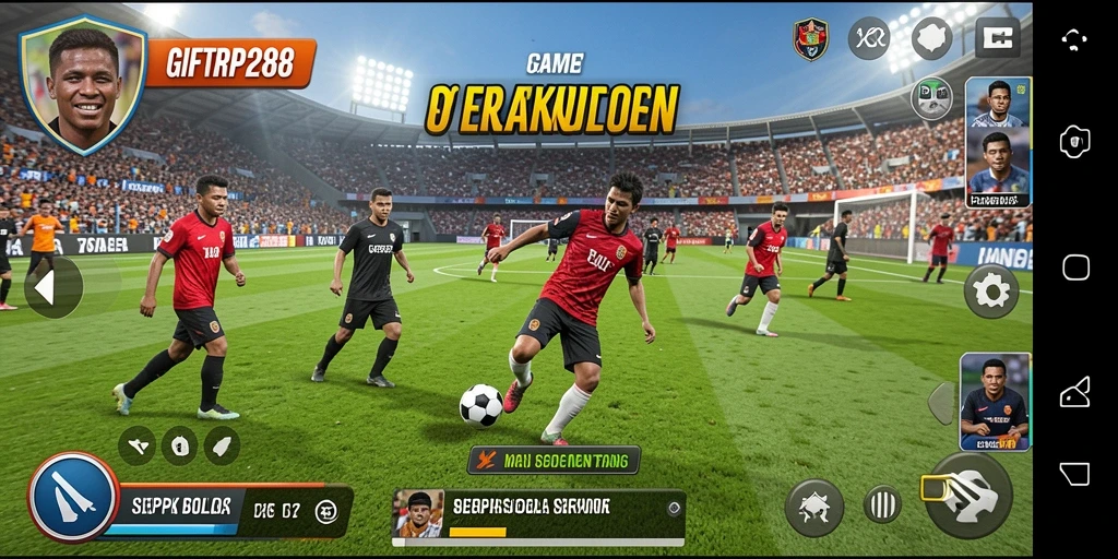 Tangkapan layar dari gameplay <strong>GIFTRP288</strong> yang sangat mendebarkan di lapangan.