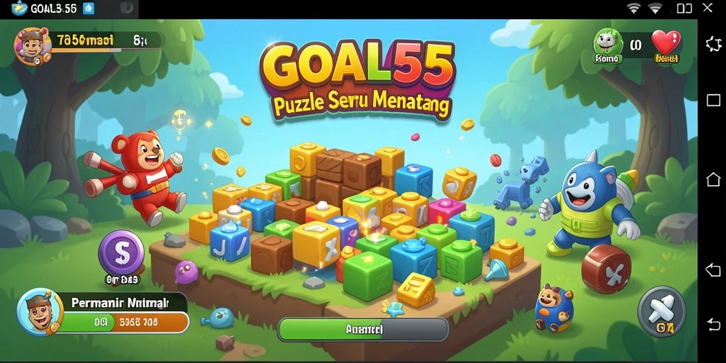 Menampilkan gameplay menantang dan seru dari GOAL55.