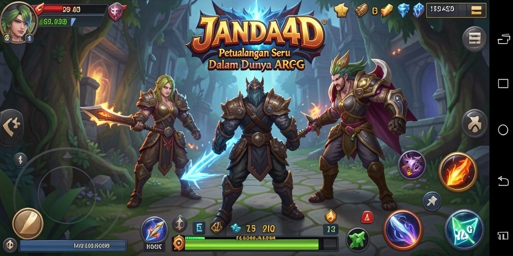 Tampilan aksi seru dalam dunia ARPG JANDA4D.