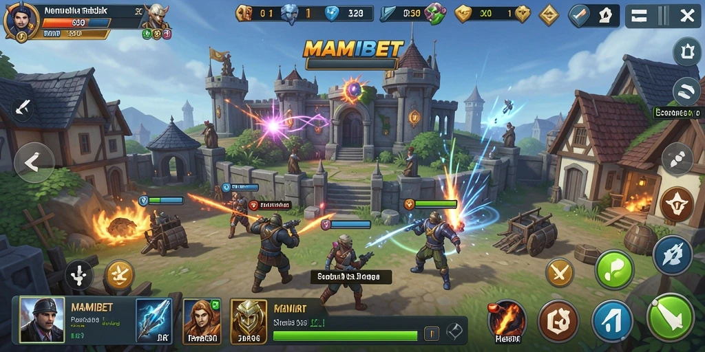 Gameplay seru MAMIBET dalam pertahanan menara.