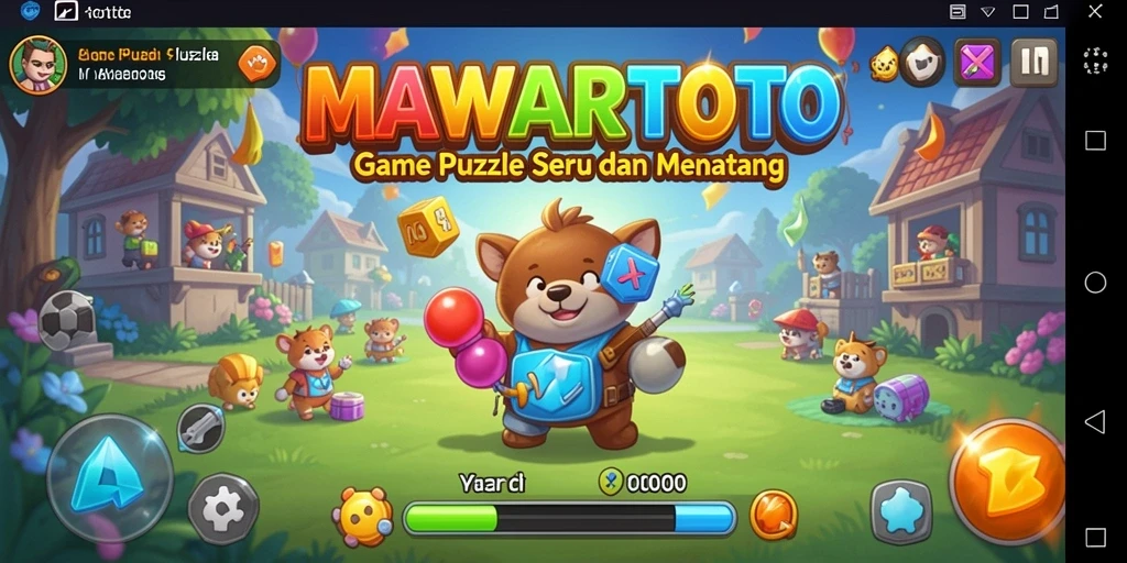 Tampilan gameplay MAWARTOTO dengan teka-teki menantang yang harus diselesaikan.