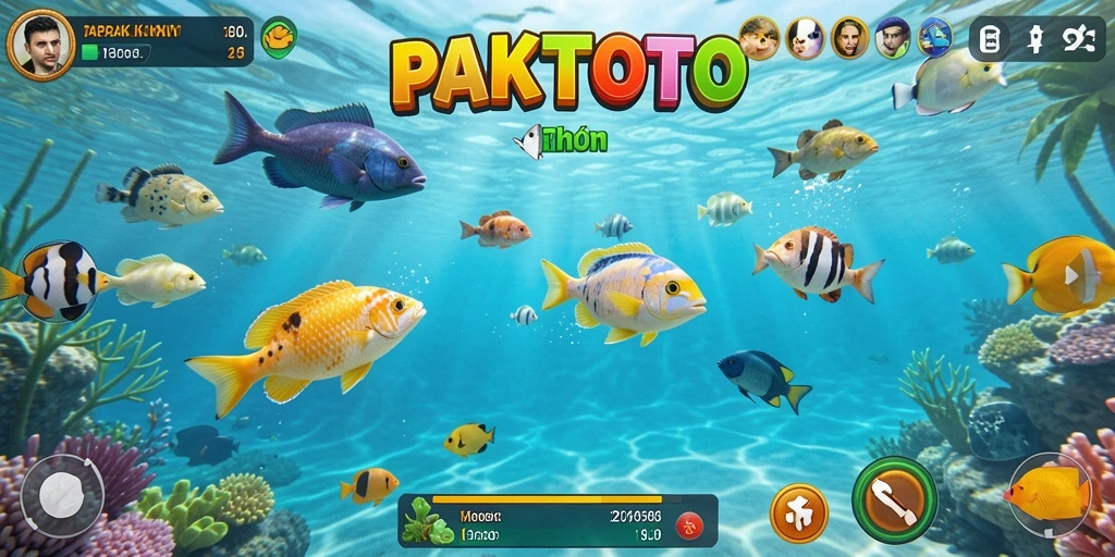 Gameplay seru menembak ikan dalam PAKTOTO.