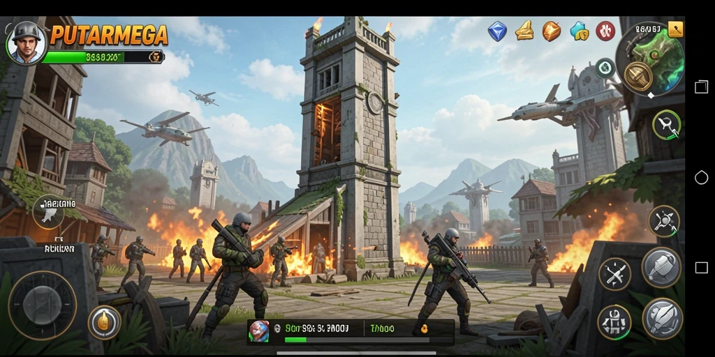 Gameplay seru dari PUTARMEGA yang menantang musuh!