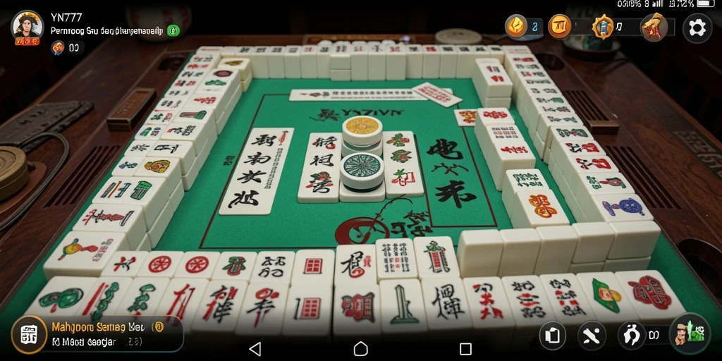 Tampilan gameplay Mahjong di YN777 yang menarik dan dinamis.